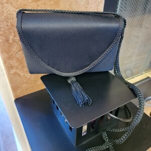 Regale Ltd. Purse Elegant Black Tassel Crossbody Bag